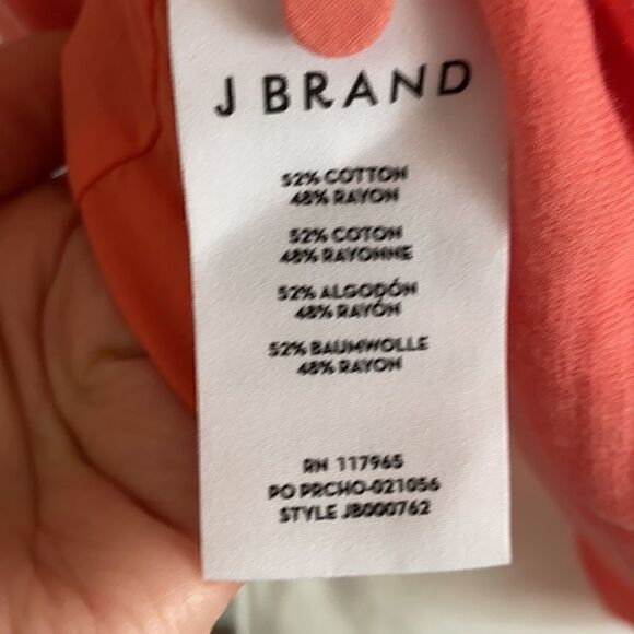 J Brand | Glowing Blossom Coral Flowy Tank | L - Picture 6 of 6